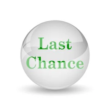 Last chance icon. Internet button on white background.. Illustration