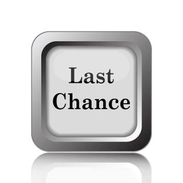 Last chance icon. Internet button on white background.. Illustration