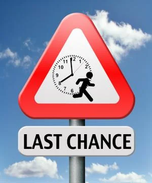 Last chance Stock Illustration