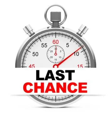 Last chance Stock Illustration