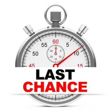 Last chance Stock Illustration
