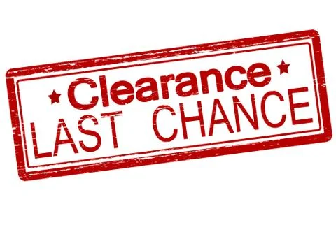 Last chance Stock Illustration