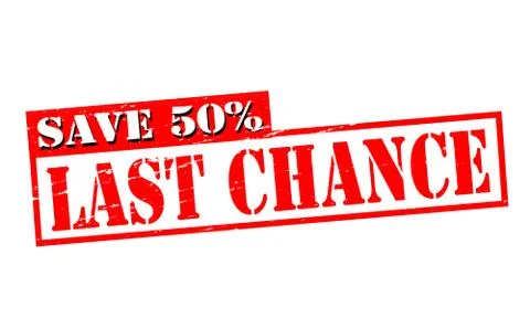 Last chance Stock Illustration