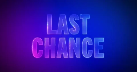 Last chance. Particle Logo. Text Animation 스톡 동영상 136074130