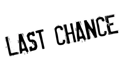 Last Chance rubber stamp Illustration