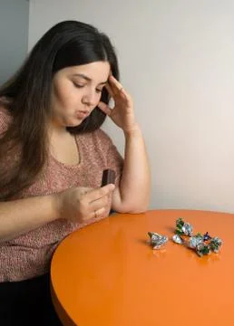 Last chocolate Stock Photos