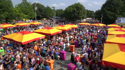 Last day of the 100th Four Days Marches Wedren at Nijmegen, Netherlands 2 Stock Footage 66410180