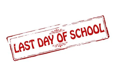 Last day of school Stock Illustration