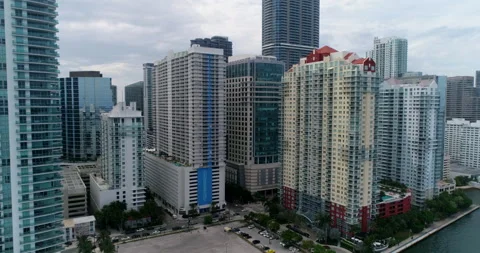 The last empty lot on Biscayne Bay in Miami Stock Footage 197049853