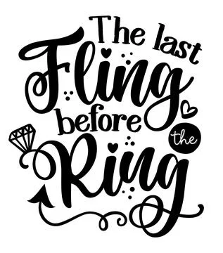 The last fling before the ring Stock Illustration