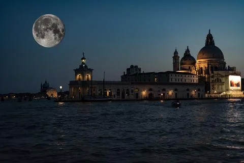 Last Full Moon Stock Photos