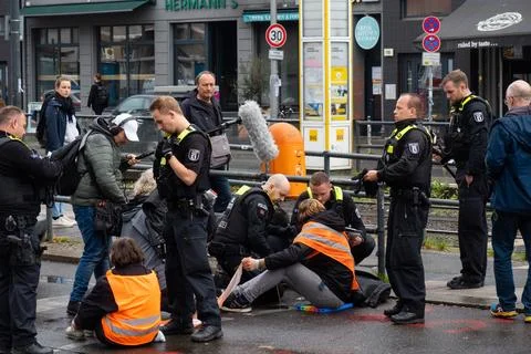 Last Generation protest, Berlin Stock Photos