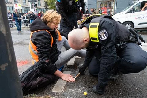 Last Generation protest, Berlin 스톡 사진