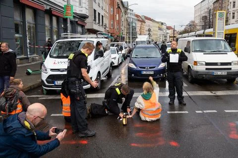 Last Generation protest, Berlin Stock Photos