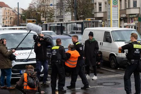 Last Generation protest, Berlin Stock Photos