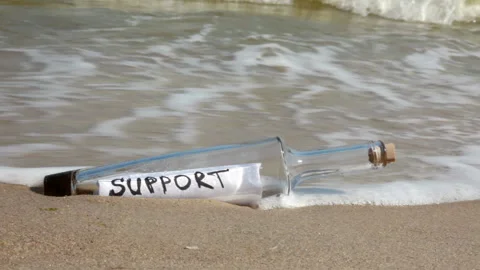 Last hope bottle support Stock-Footage 106457714