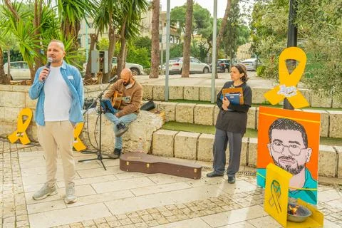 Last hostage support assembly, Haifa Stock Photos