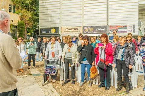 Last hostage support assembly, Haifa Stock Photos