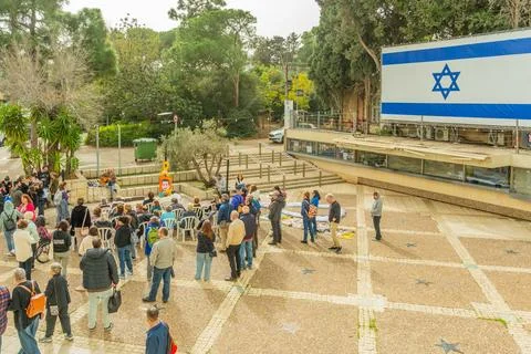 Last hostage support assembly, Haifa Stock Photos