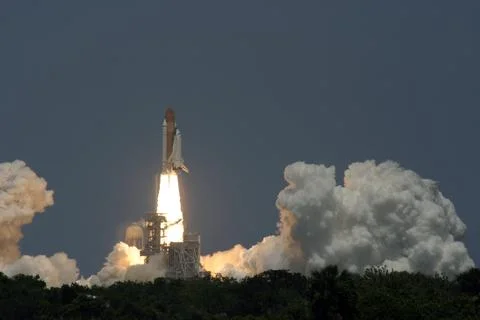 Last launch of NASA Space shuttle Atlantis from Cape Canaveral  July 8, 2011 Stock Photos