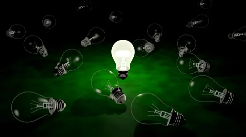 Last light bulb Stock Footage 8600598