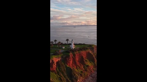 The Last Light of Day Over the Pacific Stock Footage 328063159