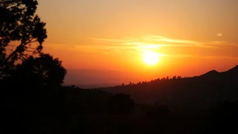 Last Light of the Setting Sun, Wyoming, 4K Stock Footage 138956572