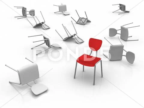 Last man standing - individuality concept Stock Illustration