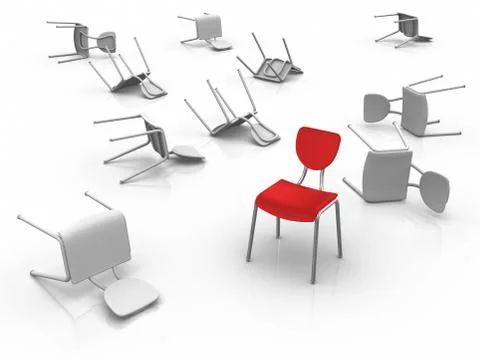 Last man standing  -  individuality concept Stock Illustration