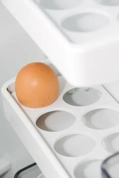 Last meal in an empty refrigerator Stock Photos
