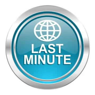 Last minute icon. Stock Illustration