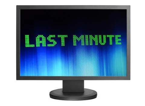 Last minute Stock Illustration
