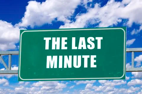 The last minute Stock Illustration