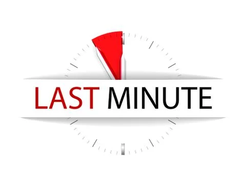 Last minute Stock Illustration