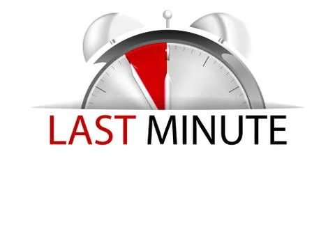 Last minute Stock Illustration