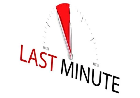 Last minute Stock Illustration