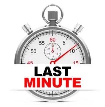 Last minute Stock Illustration