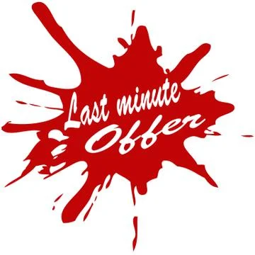 Last minute offer Illustrazione stock
