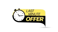 Last chance sign with promotion text, la, Stock Video