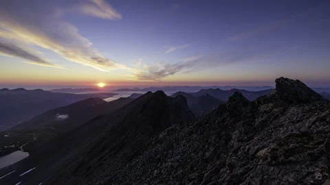 Last moments of the setting sun Stock Footage 250432192