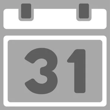 Last Month Date Icon Stock Illustration