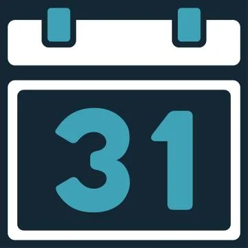 Last Month Day Icon Stock Illustration