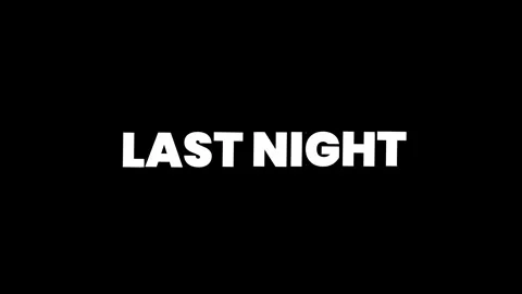 Last Night Stock Footage 328188538