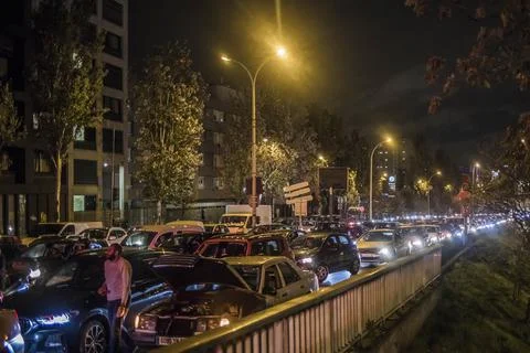 Last night before the return of the lockdown in Paris, France - 29 Oct 2020 Stock Photos