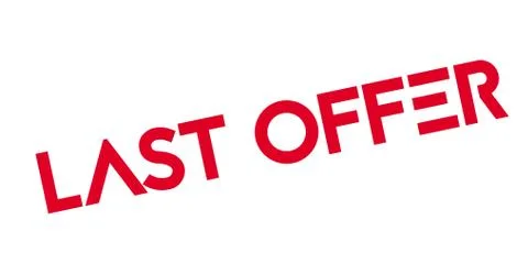 Last Offer rubber stamp Stock Illustration