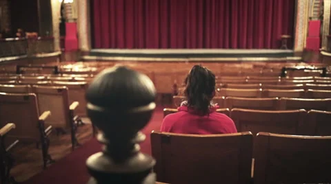 Last person after show Stock Footage 33742989