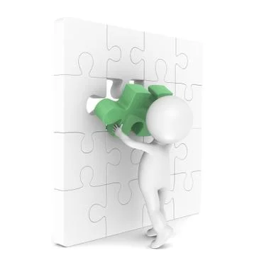 The last Piece. Stock-Illustration