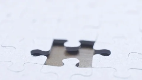 The last piece of the jigsaw Video stock 91856141