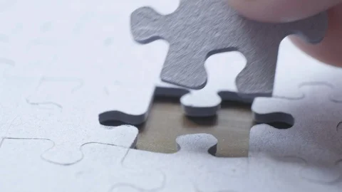 The last piece of the jigsaw Video stock 91856488