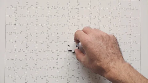 Last piece of puzzle Stock Footage 117418964